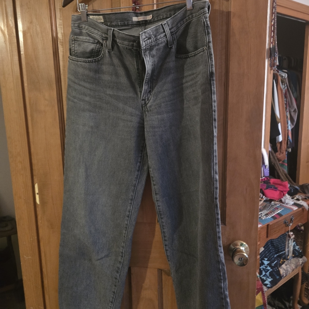 Levis Faded Gray Womens Jeans
